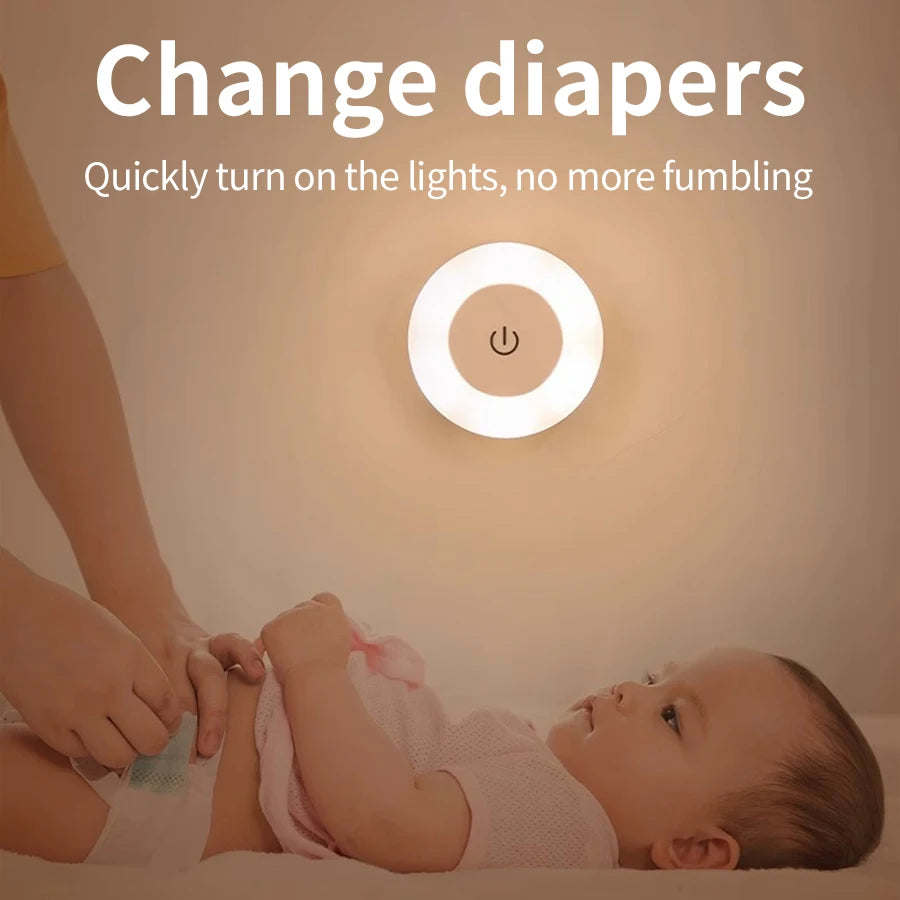 LED Nachtlampje met Touchbediening – Oplaadbaar & Instelbaar Licht