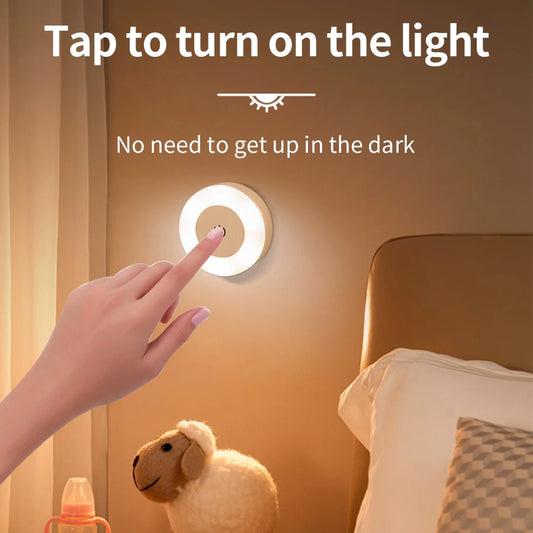 LED Nachtlampje met Touchbediening – Oplaadbaar & Instelbaar Licht