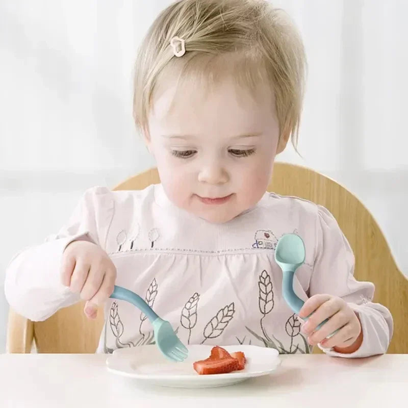 Buigzaam Baby Lepeltje – Veilig Leren Eten zonder Gedoe