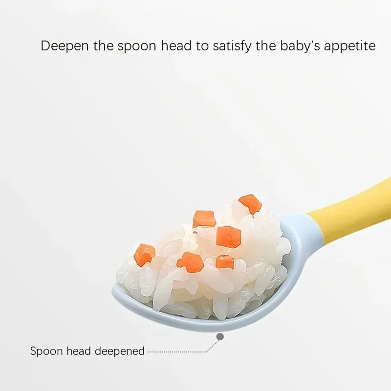 Buigzaam Baby Lepeltje – Veilig Leren Eten zonder Gedoe
