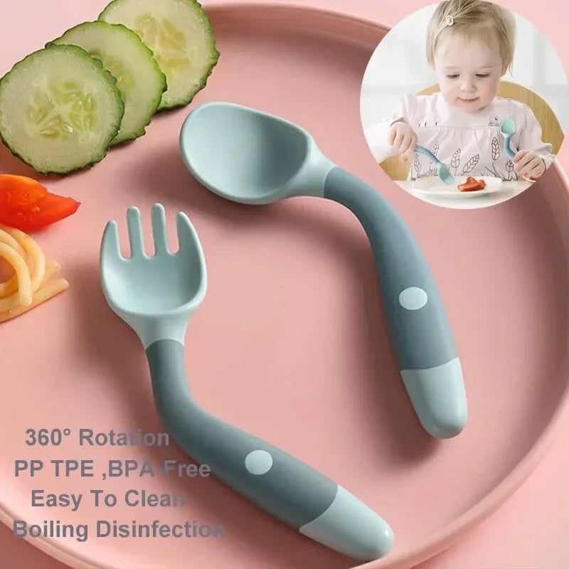 Buigzaam Baby Lepeltje – Veilig Leren Eten zonder Gedoe